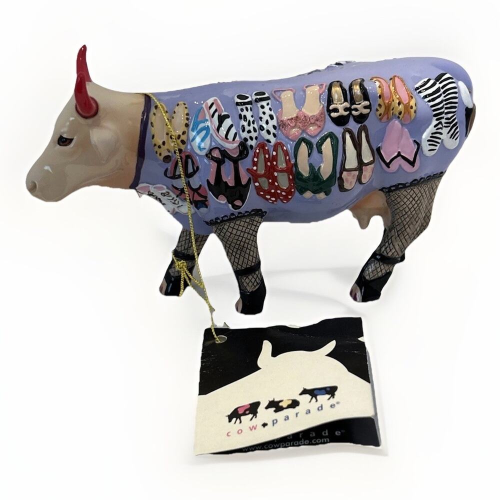 Cow Parade Moo Shoe 7770 Figurine 2009 HTF Rare
